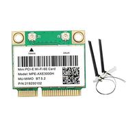 Yklhsocneg -AXE3000H Scheda WiFi con Antenna WiFi 6E 2400Mbps Mini PCI-E per BT 5.2 802.11AX 2.4G/5G/6Ghz Wlan Scheda di Rete Accessori di Ricambio