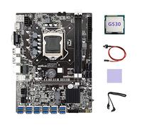 Yklhsocneg B75 ETH Mining Scheda Madre 12XUSB+G530 CPU+ SATA+ Interruttore+Pad Termico B75 USB BTC Mining Scheda Madre