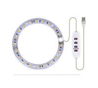 Yklhsocneg Lampada a LED a spettro completo Phyto Grow Lamp USB Angel Ring Lamp per piante grasse, crescita di piante da fiore (luce del )
