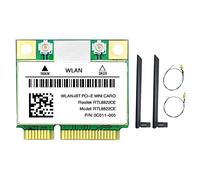 Yklhsocneg RTL8822CE Scheda WiFi+2XAntenna 1200Mbps 2.4G+5Ghz 802.11AC Rete Mini PCIe BT 5.0 Supporto Laptop/PC /11