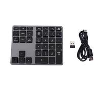 Yklhsocneg Tastiera numerica wireless Bluetooth 5.0 a 35 , tastiera digitale per Windows, Android, PC, tablet, laptop, colore grigio scuro