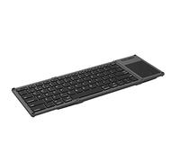 Yklhsocneg Tastiera pieghevole con touchpad wireless Bluetooth 78 touchpad tastiera ricaricabile per iOS, Android, Windows PC Laptop Tablet