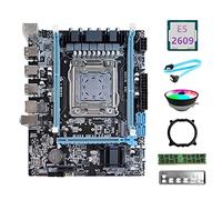 Yklhsocneg X79 Scheda Madre V389+E5 2609 CPU+DDR3 RECC 4 GB RAM+RGB Ventilatore+ SATA+Baffle+Staffa NVME LGA2011 per PUBG