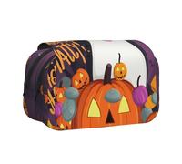 YKLJG I Love Alpacas - Astuccio portapenne con 2 scomparti con cerniera, grande capacità, per scuola, viaggi e ufficio, Felice-Halloween-Giorno-Trick-O-Treat, Taglia unica, Zaino per la scuola