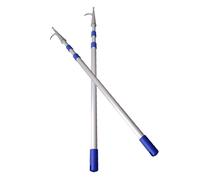 YKMYXZ, 1 2 3 Pezzi di aste di Spinta Portatili for Barche Piatte, Asta di prolunga Commerciale for Uso Domestico con Ganci in Acciaio Inossidabile(2 PCS,1.4 m 4.0 m/4.6 ft 13 ft)