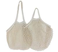 YKMYXZ, 1 Borsa for la Spesa Riutilizzabile, Portatile, in Rete, for conservare Frutta e Verdura, Ecologica, in Cotone, Pieghevole, for la Spesa.(Warm White 13,L 25x35x38cm)