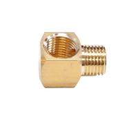 YKMYXZ, 1 pz M6 M8 M10 1/8" BSP filettatura femmina-maschio raccordo a gomito in ottone for tubo connettore for sistema di lubrificazione a olio(M8x1mmf m8x1mmm)