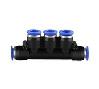 YKMYXZ， 1 pz Raccordi pneumatici Connettore for tubi Raccordo a sgancio rapido aria 4 mm 6 mm 8 mm 10 mm 12 mm Connettori PU PE PV PY HVFF BUC(Pk,10MM)