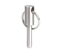 YKMYXZ, 1 pz VCN115.1 Diametro 6 mm Acciaio inossidabile nichelato Perno a sgancio rapido, Perno di fissaggio a testa sferica for impieghi gravosi con anello di trazione(VCN115.1 6 15mm)
