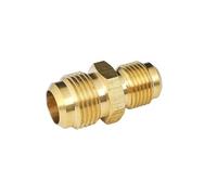 YKMYXZ， 1 raccordo for tubo in ottone con riduzione pari, SAE-standard da 45 gradi, 1/4", 3/8", 1/2", 3/4" di diametro esterno.(12.7mm 1l2 Inch)