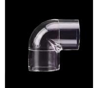 YKMYXZ, 1 tubo a gomito ad angolo retto in acrilico, connettore a 90 gradi for acquario, connettore in acrilico trasparente 16x40x3 mm for tubo dell'acqua(16x40x3mm)