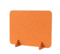 YKMYXZ, 30x40 cm, divisorio acustico autoportante for scrivania, schermo in feltro acustico che riduce il rumore e le distrazioni visive for aule e uffici(Orange)
