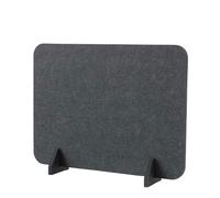 YKMYXZ, 30x40 cm, divisorio acustico autoportante for scrivania, schermo in feltro acustico che riduce il rumore e le distrazioni visive for aule e uffici(Black)