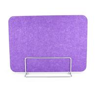 YKMYXZ, 4 pannelli acustici autoportanti for la privacy, divisorio in feltro for scrivania, divisori insonorizzati e antirumore for aule scolastiche(Purple,30 * 100cm with bracket)