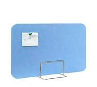 YKMYXZ, 4 pannelli in feltro for schermature acustiche, pannelli antirumore, divisori for test for studenti, schermi protettivi anti-starnuto for uffici domestici(Blue,(40 * 50) with mobile base)