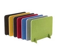 YKMYXZ, 4 pezzi divisori acustici autoportanti for scrivania, in feltro, divisori acustici e insonorizzati, protezione anti-schizzi(Dark Gray,40 * 30cm)