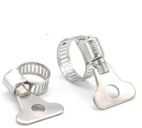 YKMYXZ, 5/10 pezzi Morsetto for tubo flessibile a vite senza fine, regolabile, 6-63 mm, morsetto a chiave, fascetta for tubo dell'acqua, morsetto di sfiato dell'essiccatore, 10 pezzi(1319mm 10pcs)