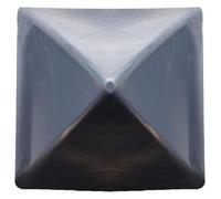 YKMYXZ, 80x80mm, Tappo for palo di recinzione in plastica a forma di piramide for palo di recinzione da giardino, Terminali superiori for recinzione a forma di ghianda 10 pezzi/3 pollici, Grigio