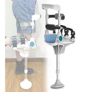 YKMYXZ, Alternativa alle stampelle, stampelle antiscivolo for ginocchia, supporto for la mobilità delle gambe for adulti e anziani, lesioni da frattura della caviglia(Right Leg)