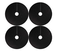 YKMYXZ， Anello di pacciamatura for Alberi, Riutilizzabile, in Tessuto Non Tessuto, Protezione for Alberi, barriera Anti-Erbacce, Diametro Esterno Nero 82 cm, 4 Pezzi
