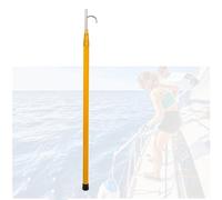 YKMYXZ, Apparecchiatura di salvataggio di estensione marina, asta telescopica in fibra di vetro con ganci in acciaio inox, ganci per barche di attracco. (confezione da 1,1.17 4.5 m/3.8 14.7 ft)
