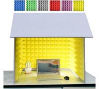 YKMYXZ， Attrezzatura di registrazione portatile for cabina vocale, cabina di isolamento for microfono, for home studio, registrazione musicale(Gris)