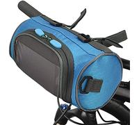 YKMYXZ Borsa Anteriore for Bicicletta, Borsa Anteriore di Grande capacità con Touchscreen, Attrezzatura da Equitazione Antipioggia(Sky Blue)
