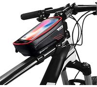 YKMYXZ Borsa Anteriore for Bicicletta, Borsa for Bicicletta, Borsa Anteriore for Mountain Bike, Borsa for Tubo Superiore, Borsa for Cellulare, Attrezzatura da Equitazione(Red)