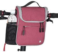 YKMYXZ Borsa Anteriore for Bicicletta, Grande capacità, Borsa Multifunzione con Maniglia Anteriore, Borsa for Bici Pieghevole, Borsa for Bici elettrica(Red)