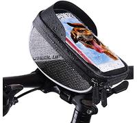 YKMYXZ Borsa da Manubrio for Bicicletta, Borsa da Manubrio for Auto a noleggio, Borsa da Manubrio for Bicicletta, Borsa for Cellulare, Attrezzatura da Equitazione(Black)