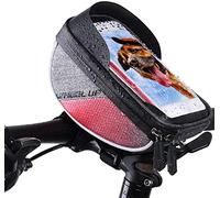YKMYXZ Borsa da Manubrio for Bicicletta, Borsa da Manubrio for Auto a noleggio, Borsa da Manubrio for Bicicletta, Borsa for Cellulare, Attrezzatura da Equitazione(Red)