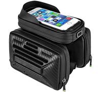 YKMYXZ Borsa da Telaio for Bici, 2L, Borsa for Telefono Cellulare, Doppia Tasca Impermeabile, Borsa da Sella for Touchscreen, Tubo Superiore Anteriore della Bici(5.8inch)