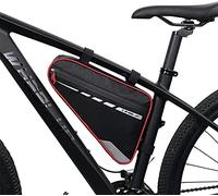 YKMYXZ Borsa for Bicicletta, Borsa Triangolare, Borsa a Trave, Borsa Anteriore for Mountain Bike, Borsa da Sella, Borsa for Tubo Superiore, Attrezzatura da Equitazione(Red)