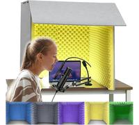 YKMYXZ， Box insonorizzato for registrazione vocale portatile, cabina insonorizzata, cabina vocale, cabina di isolamento for home studio, cabina vocale pieghevole
