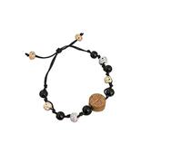 YKMYXZ, Bracciale in mogano Bagua Koi corda intrecciata a mano corda di pietra naturale corda di mano di coppia