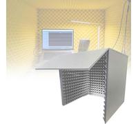 YKMYXZ， Cabina audio portatile/cabina di registrazione, stanza di isolamento acustico for home studio, schermo isolante, for microfono a condensatore, registrazione audio in studio(Gris)