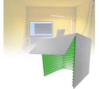 YKMYXZ， Cabina audio portatile/cabina di registrazione, stanza di isolamento acustico for home studio, schermo isolante, for microfono a condensatore, registrazione audio in studio(Green)