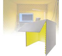 YKMYXZ， Cabina audio portatile/cabina di registrazione, stanza di isolamento acustico for home studio, schermo isolante, for microfono a condensatore, registrazione audio in studio(Yellow)
