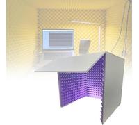 YKMYXZ， Cabina audio portatile/cabina di registrazione, stanza di isolamento acustico for home studio, schermo isolante, for microfono a condensatore, registrazione audio in studio(Purple)