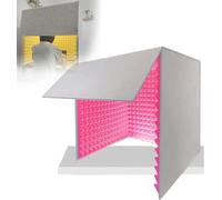 YKMYXZ, Cabina di isolamento acustico 31"x31", riduzione del rumore, for ufficio domestico e studio(Red-80 * 80 * 80cm)