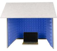YKMYXZ， Cabina di isolamento acustico, cabina di isolamento for microfono a cubo, for home studio, registrazione musicale, podcasting, trattamenti acustici(Blue)