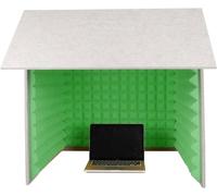 YKMYXZ， Cabina di isolamento acustico, cabina di isolamento for microfono a cubo, for home studio, registrazione musicale, podcasting, trattamenti acustici(Green)