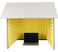 YKMYXZ， Cabina di isolamento acustico, cabina di isolamento for microfono a cubo, for home studio, registrazione musicale, podcasting, trattamenti acustici(Yellow)
