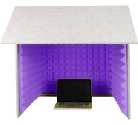 YKMYXZ， Cabina di isolamento acustico, cabina di isolamento for microfono a cubo, for home studio, registrazione musicale, podcasting, trattamenti acustici(Purple)