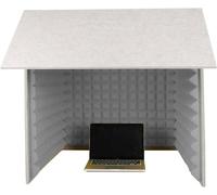 YKMYXZ, Cabina di isolamento acustico, cabina di isolamento for microfono a cubo, for home studio, registrazione musicale, podcasting, trattamenti acustici(Gris)