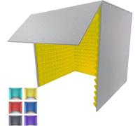 YKMYXZ， Cabina di isolamento acustico, cabina di isolamento for microfono, schermo isolante for home studio, registrazione musicale, podcasting, trattamenti acustici(Yellow)