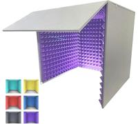 YKMYXZ， Cabina di isolamento acustico, cabina di isolamento for microfono, schermo isolante for home studio, registrazione musicale, podcasting, trattamenti acustici(Purple)