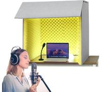 YKMYXZ， Cabina di isolamento for microfono a cubo, copertura insonorizzante for scrivania, cabina vocale portatile, cabina di isolamento, cabina di registrazione vocale portatile for studio musicale,