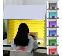 YKMYXZ， Cabina di isolamento for microfono, cabina di registrazione portatile, for casa, ufficio e studio(Green-80 * 80 * 80cm)