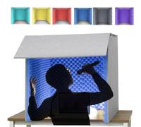 YKMYXZ， Cabina di registrazione portatile, cabina acustica fai da te, cabina di isolamento for studio musicale, camera da letto, casa, riduzione del rumore for studio di registrazione, podcast, canto,